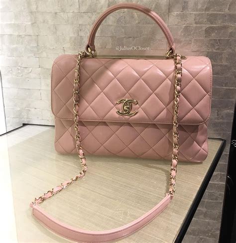 chanel hot pink bag|chanel pink top handle bag.